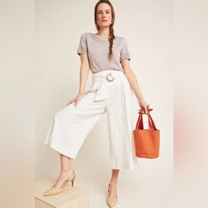 Anthropologie • palm Beach Striped Wide Leg Pant